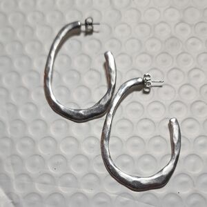 Elegant Silver Hoop Earrings